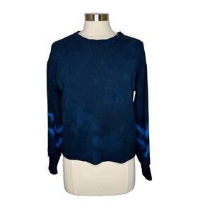 Electric and Rose Navy Tie Dye Pullover Sweatshirt Sweater Women’s Size Small